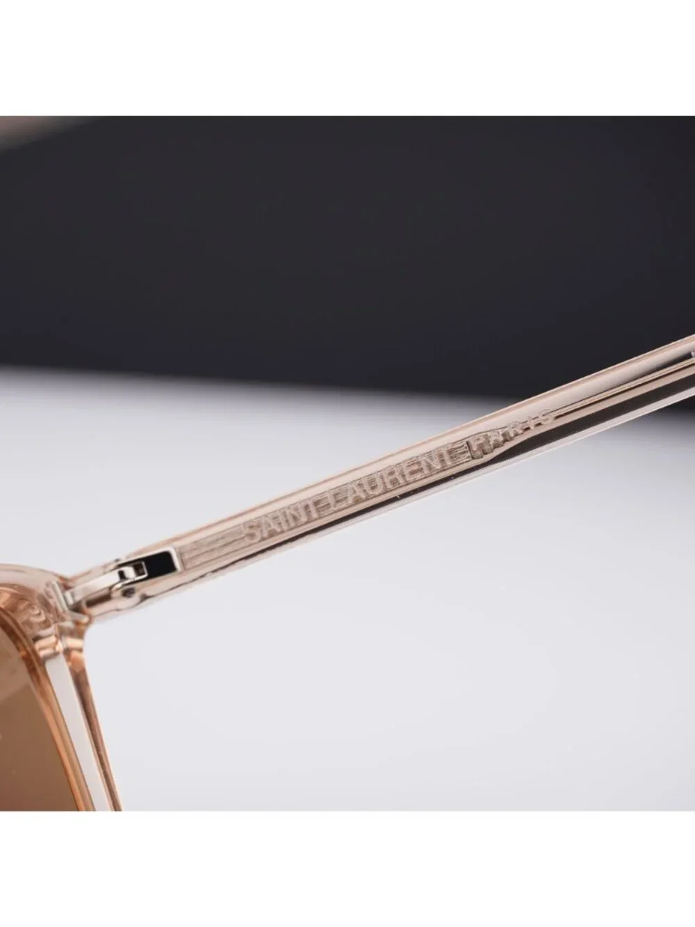 Saint Laurent SL475JERRY 005 Geometric Sunglasses - Nude / Brown